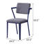 Chaise de bureau rembourrée à dossier ouvert-2063876724