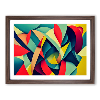 Iconic Abstract 1 Piece Single Picture Frame Wall Art