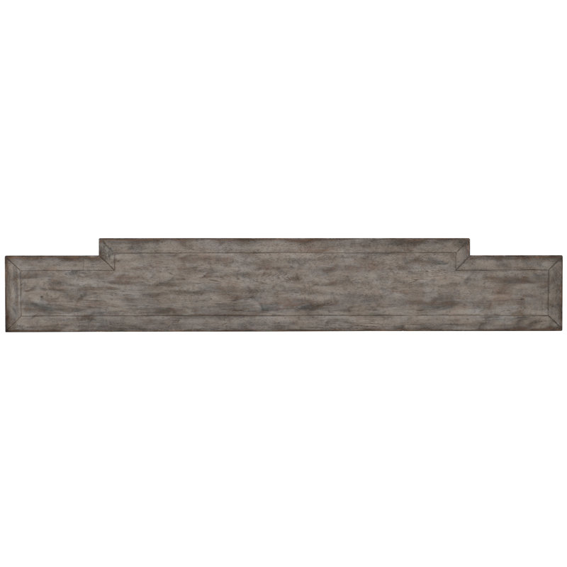 Gray Traditional 72'' Wood Console Table with Storage