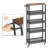 5-Tier Narrow Gap Cart - Brown