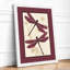 Dragonflies in Motion Botanical - Framed Print-798106768-798106781