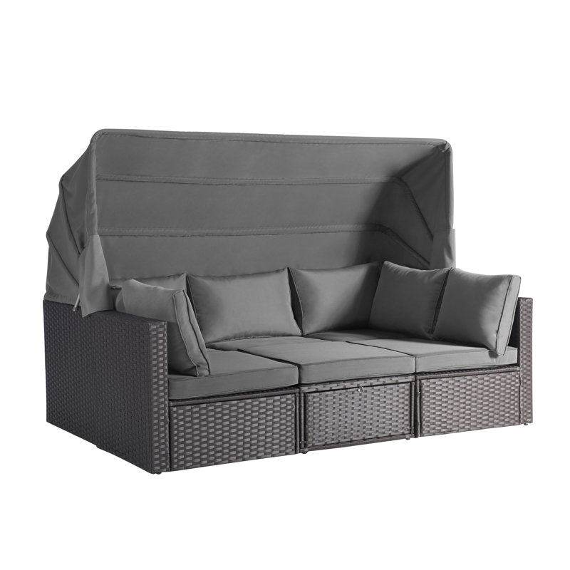 Ensemble de conversation pour 5 personnes, Gris