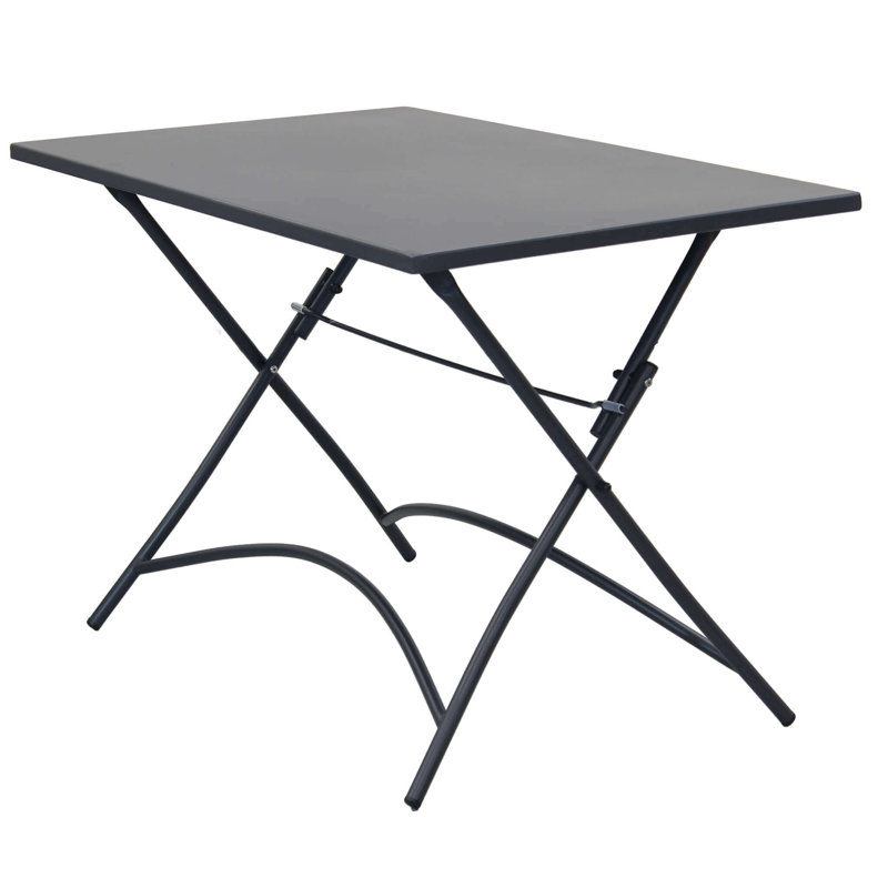Tammo Rectangular Folding Table, Grey, 72cm H x 110cm L x 70cm D