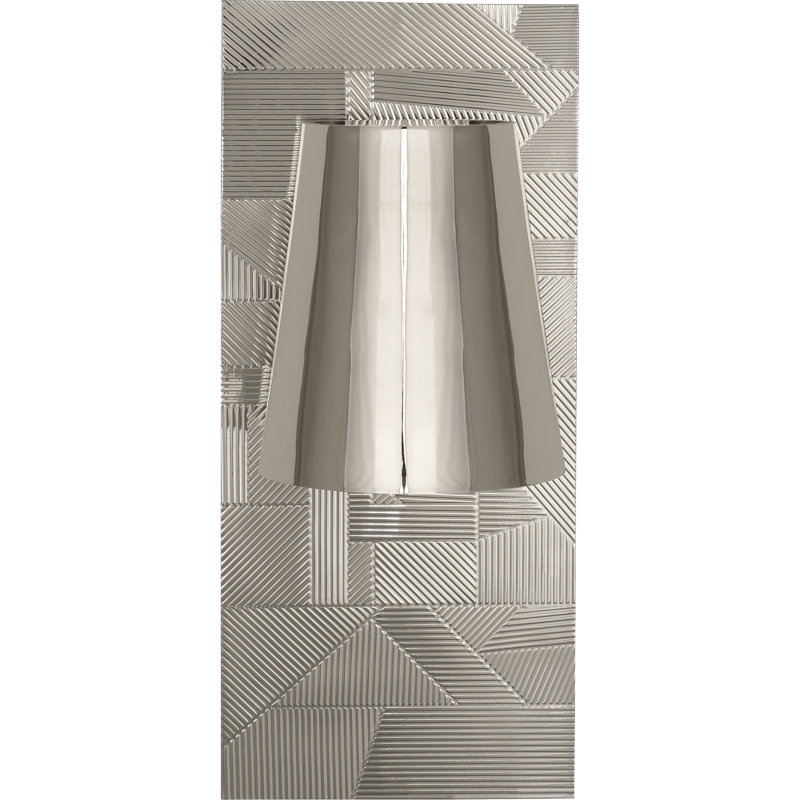 Brut 1 - Light Flush Mounted Sconce, Polished Nickel