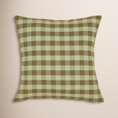 Essential Gingham Cotton Throw Pillow