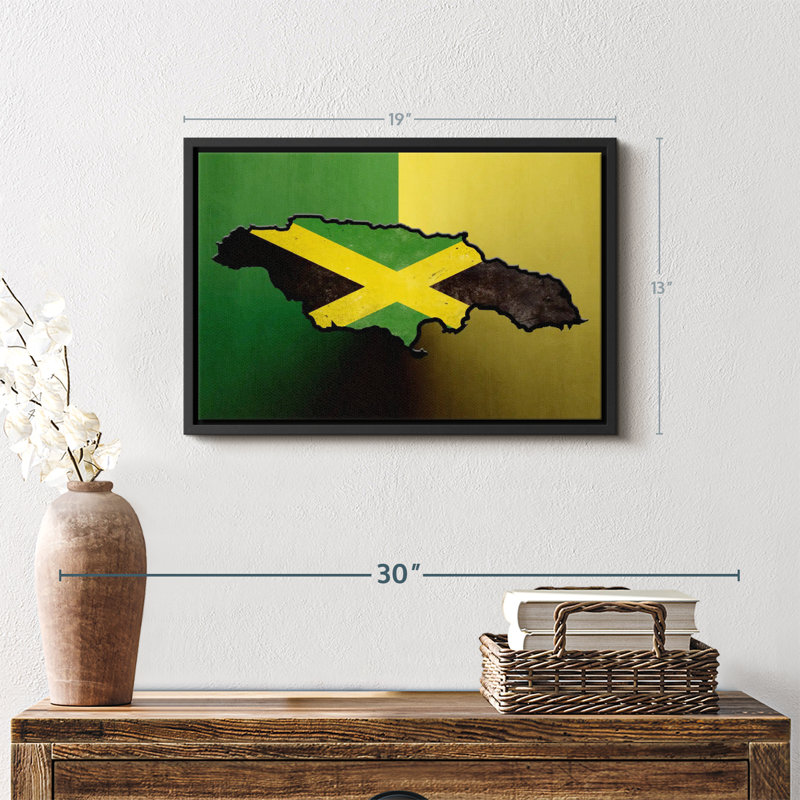 Drapeau jamaïcain, impression sur toile