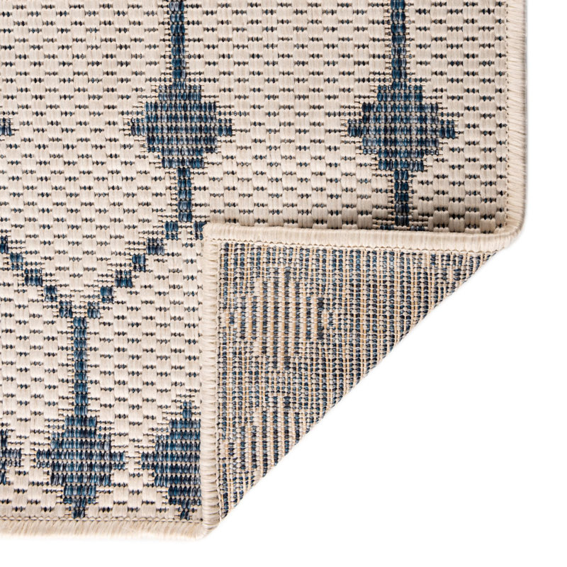 Tapis extérieur ivoire Traliccio, Tapis de couloir 2 pi x 7 pi 10 po