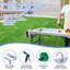 Portable Fish Cleaning & Picnic Table: Dual Sinks, Spray Nozzle, Grid Rack, and Tool Kit
