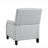 Push Back Reclining Chair Transitional Style Gray Chenille Upholstery 1Pc Cushion Seat Modern Living Room Furniture