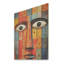 Masque de sérénité Baule africain - Masque africain sur bois-1313274405