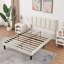 Ensemble de chambre avec lit plateforme tapissier 3 pièces Dejacha-926443514-926443517