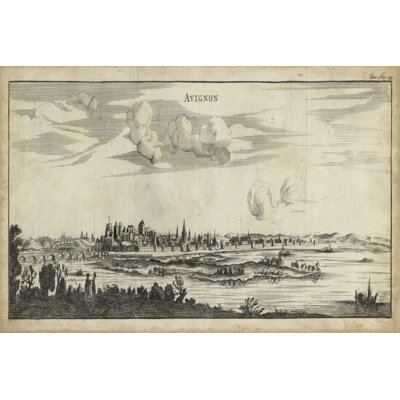 View Of Avignon - Wrapped Canvas Print