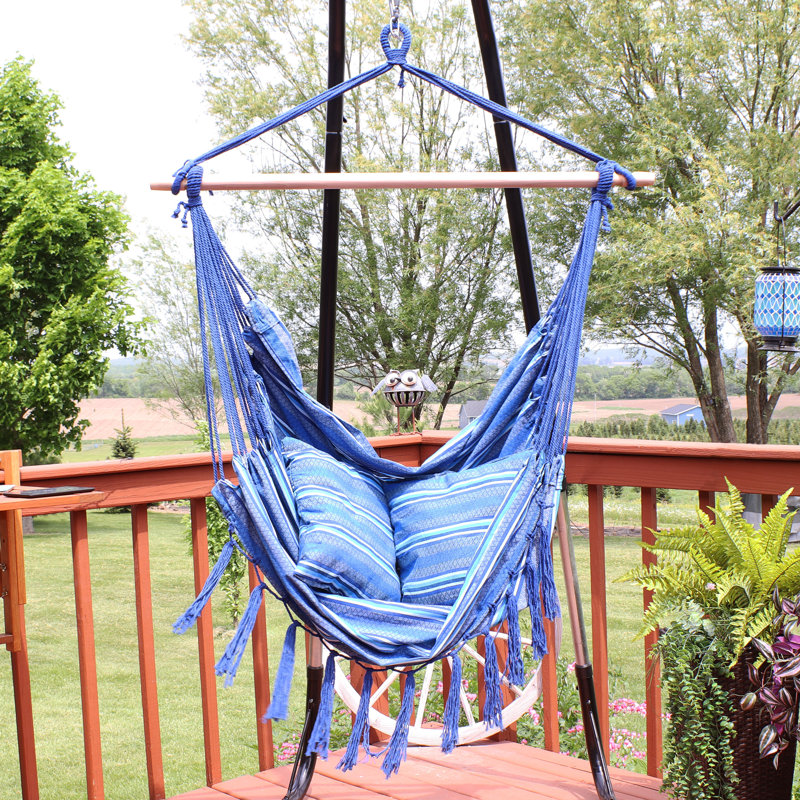 Chaise hamac suspendue en polyester Almeric