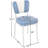 Retro Home Upholstered 'V' Back Dining Chair-18734019