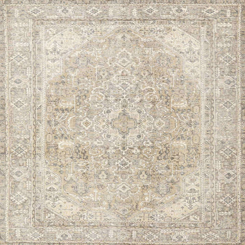 Oriental Indoor Rug, Square 4'