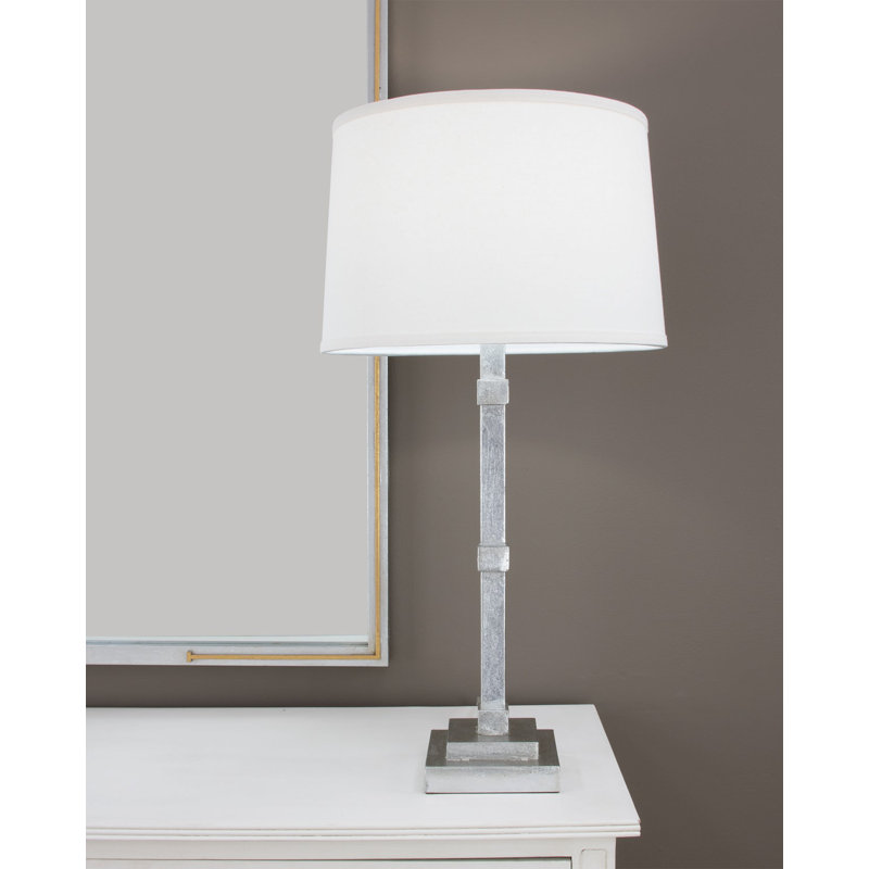 Irina Table Lamp, Antiqued Silver Leaf