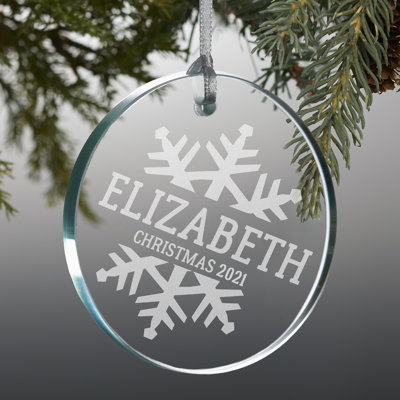 3'' Solid Colour Glass Holiday Shaped Ornament