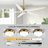 Chanille 5-Blade Solid Wood Ceiling Fan with LED Light and Remote Control-1492052468-1492052471-1492052469