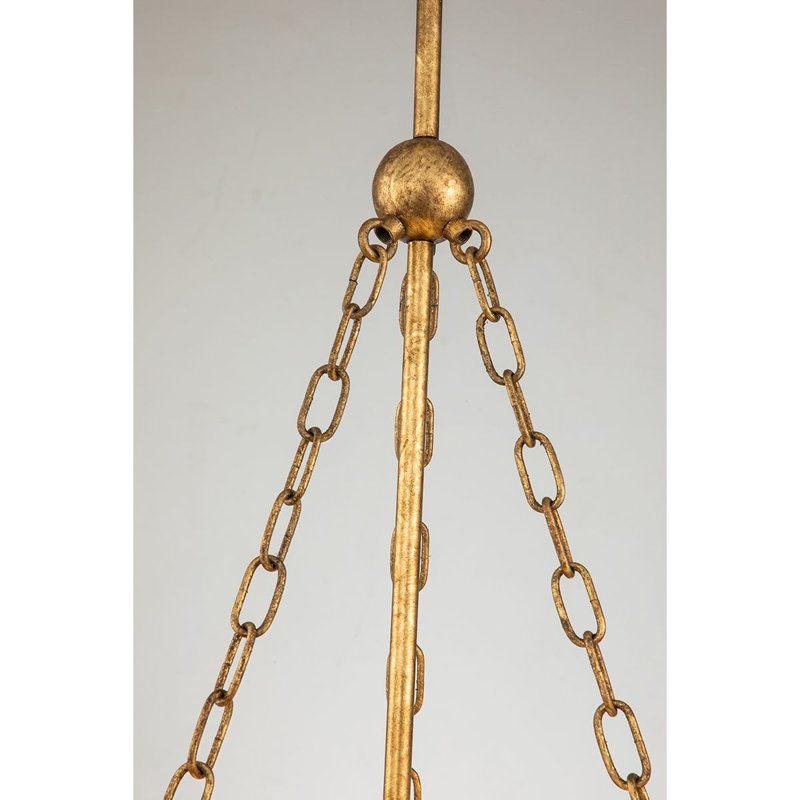 Sawgrass 2 - Light Shaded Drum Pendant, Gold 