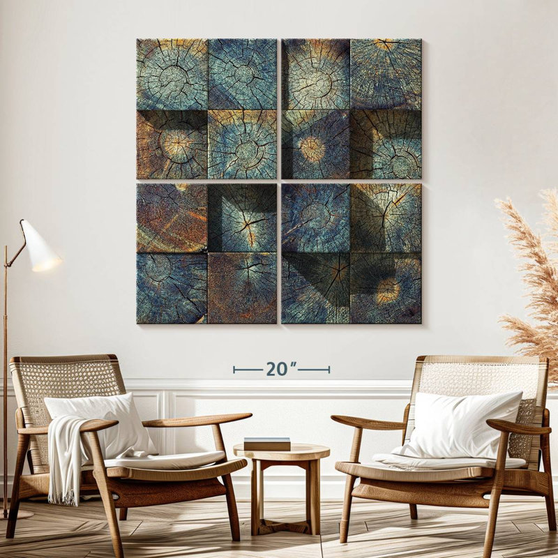 Tree Trunk Blocks, 57" H x 57" W