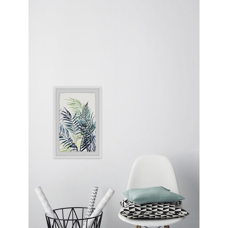 Althea «Tropical Greens», reproduction encadrée, H 30 po x l 20 po x P 1,5 po