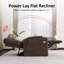 Fauteuil inclinable électrique à deux moteurs avec rangement pour les bras, massage par vibration et double chauffage, position infinie-200347898
