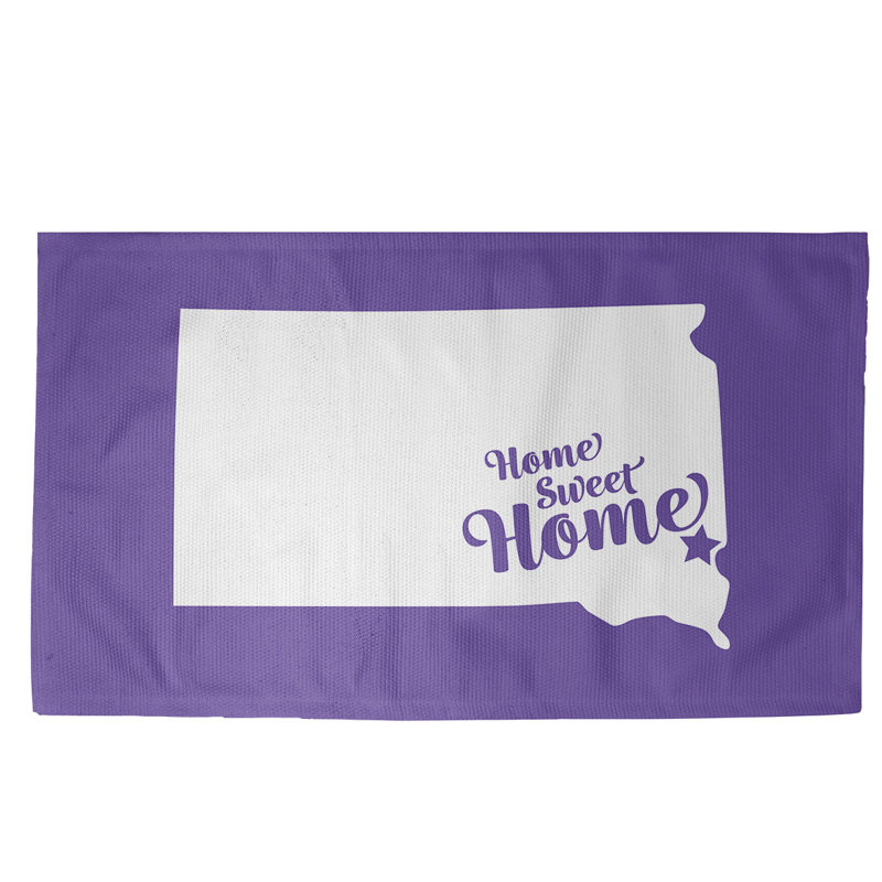 Tapis de maison purple home Sioux Falls, Rectangle 5 pi x 7 pi