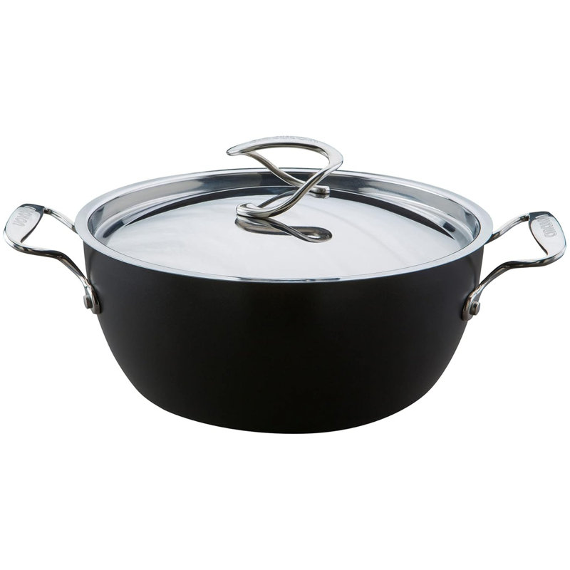 Meyer Circulon Style Hard Anodised Non Stick Deep Chefs Casserole/ 26Cm/5.2L/ With Stainless Steel Lid