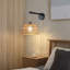 Elena Rattan Plug-in Swing Arm Sconce with Bulb Included