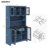 Farmhouse Coffee Bar Cabinet With With Doors, Drawer And Shelves Wine Rack,LED Outlets-1097221431
