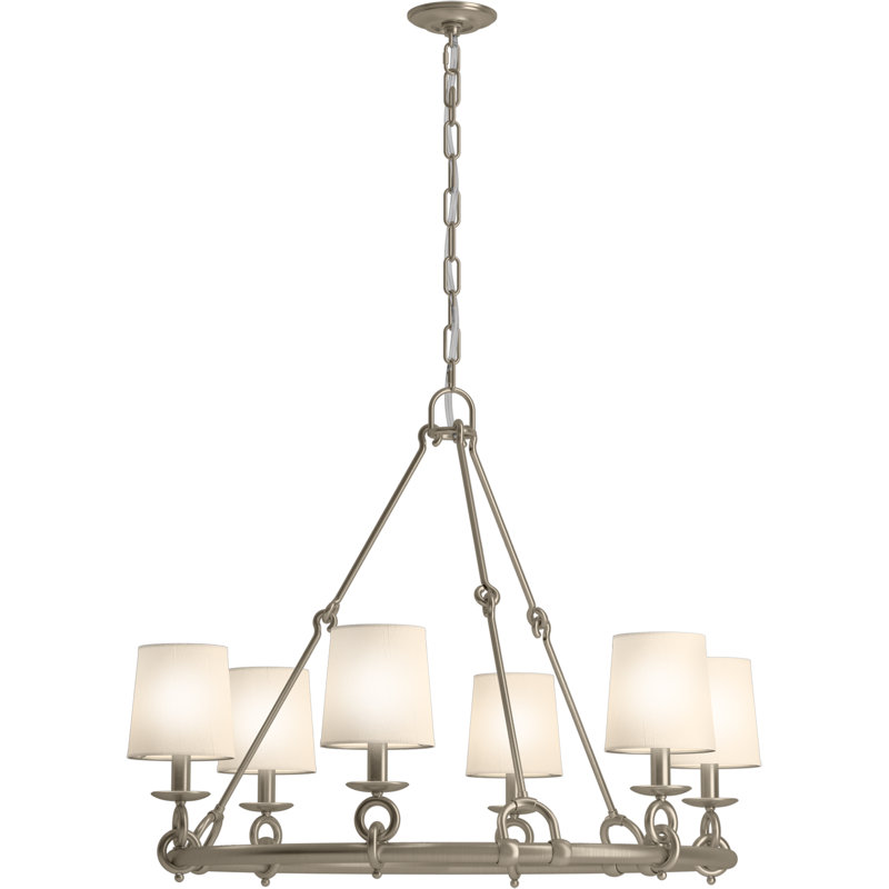 Terret™ 35.75" Six-Light Chandelier, Vibrant Brushed Bronze