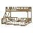 Twin XL Over Queen Wood Bunk Bed With Ladder And Full-Length Guardrails-1324652094