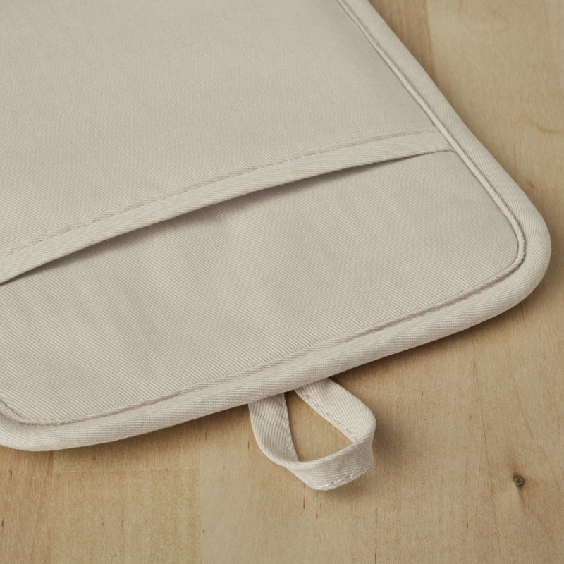 KitchenAid Ribbed Soft Silicone Potholder, Tan
