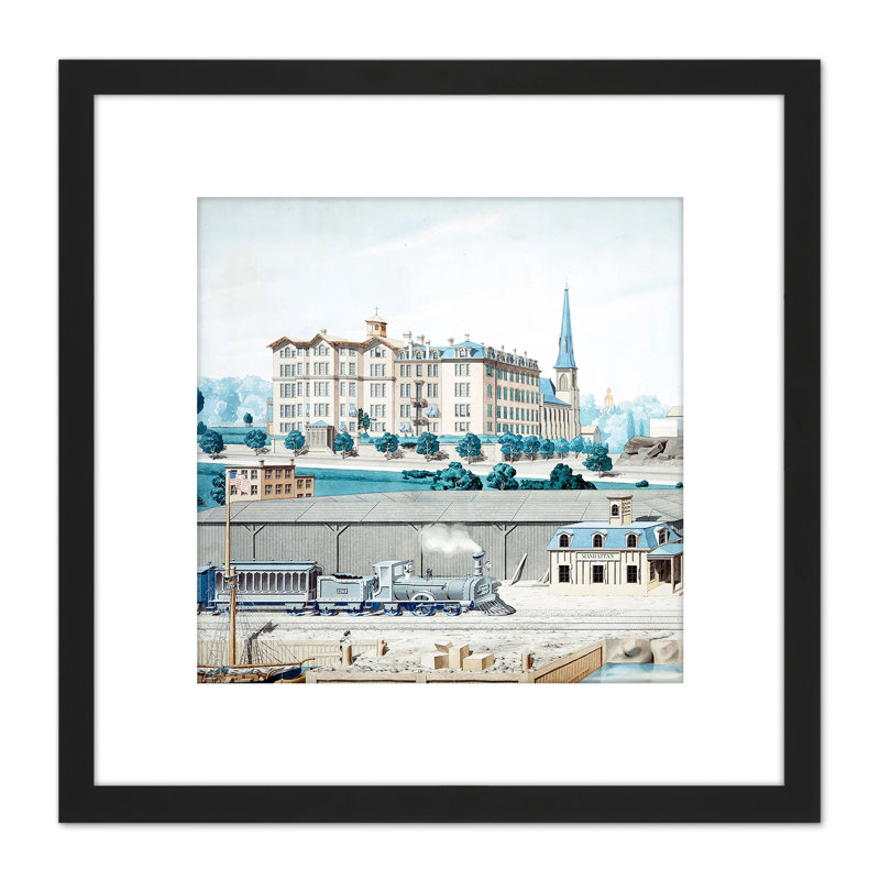 DPC Hudson River Railroad Station Manhattan College 1 Piece Single Picture Frame Painting