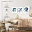 Variety Of Dogs Colour Splatter Multi Piece Canvas Print-93024129