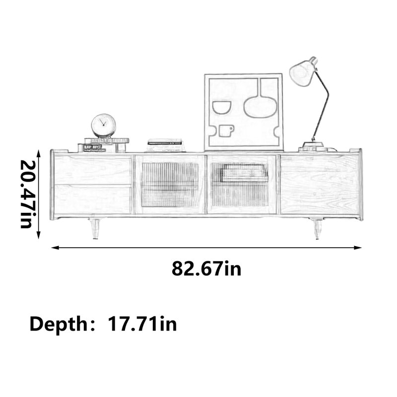 Simple small living room TV stand