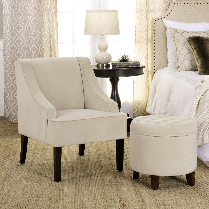 Paymar Upholstered Ottoman, Natural