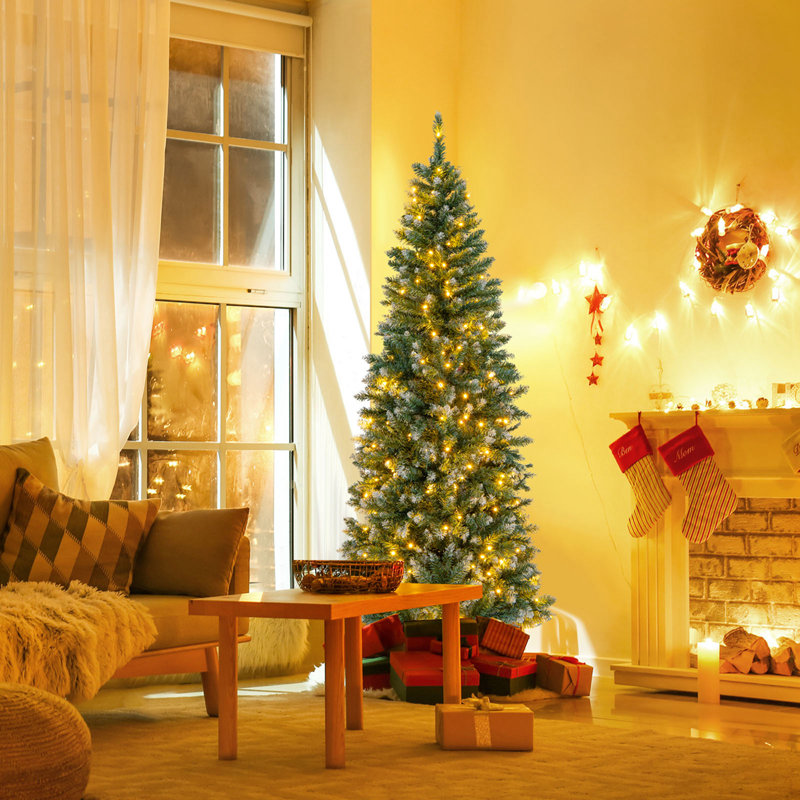 Arbre de Noël artificiel éclairé 6 pi