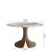 Aurora 39"/43" Modern Round Dining Table With Hand-Crafted Solid Wood Pedestal Base -  Circular Kitchen Table For Small Spaces & Breakfast Nooks-1902396410-1902396413-1902396415