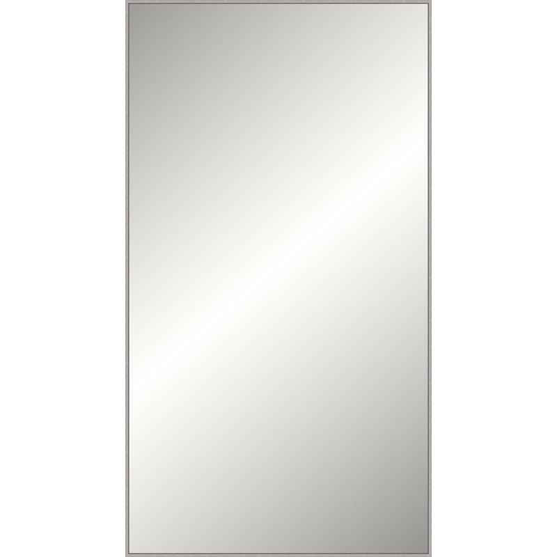 Miroir en bois massif, 89,5 po x 49,5 po, Gray Driftwood, Rectangulaire