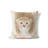 Lil Lying Leopard Flowers Ivory Pillow-107792268