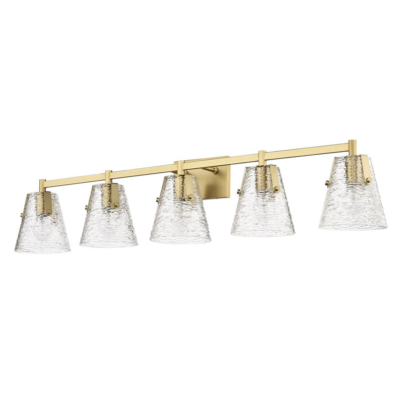 Baines 5 - Light Dimmable Vanity Light, Modern Gold
