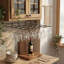 Wall Mounted Wine Glass Rack Black