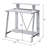 Nypho Antique White& Black Finish Writing Desk-1838571516