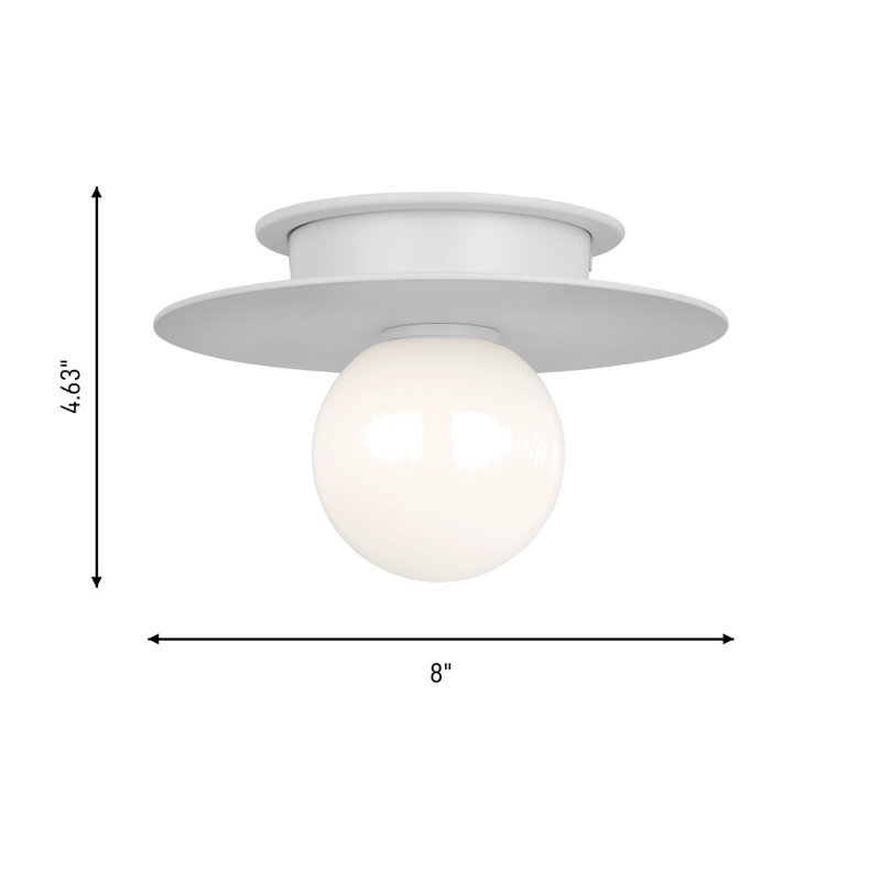 Marlowe 1 - Light Flush Mount, 4.625" H x 8" W x 8" D