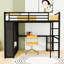 Lit mezzanine en métal avec garde-robe, bureau et tablettes de rangement-1781116295-1781116292