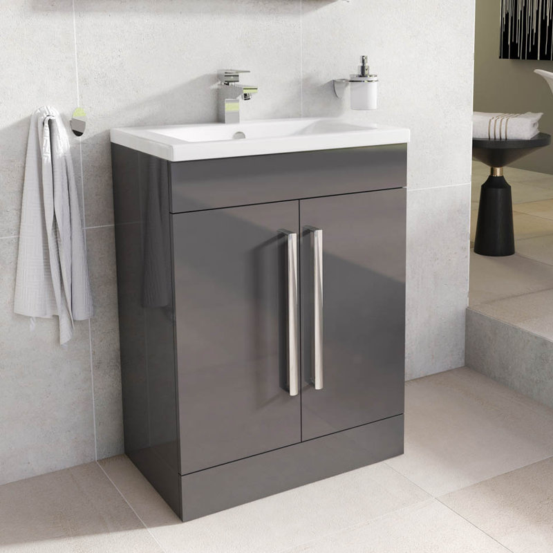 Whitfield 600mm Single Bathroom Vanity with Integrated Ceramic Basin