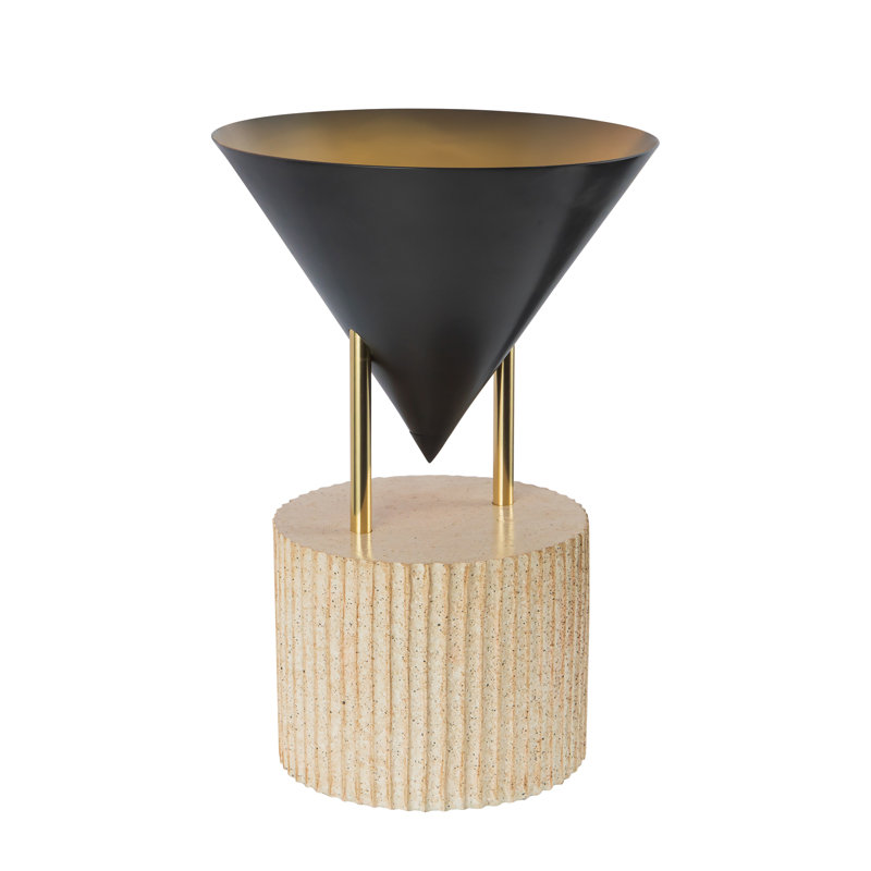 Versus 15-in Brass Table Lamp, Urban Bronze