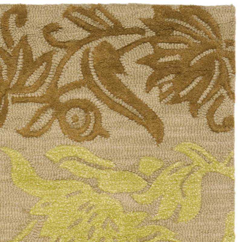 Soho Hand Tufted Wool Pile Floral Rug, Runner 2'6" x 8'