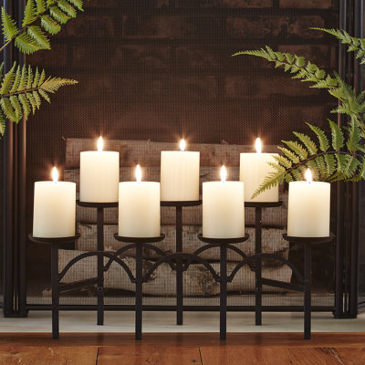 10'' H Metal Fireplace Candelabra